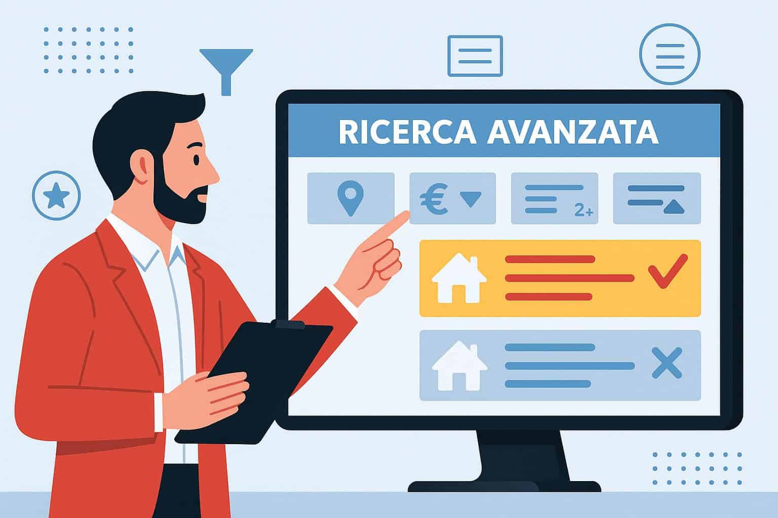 Come funziona la ricerca avanzata degli immobili per i clienti