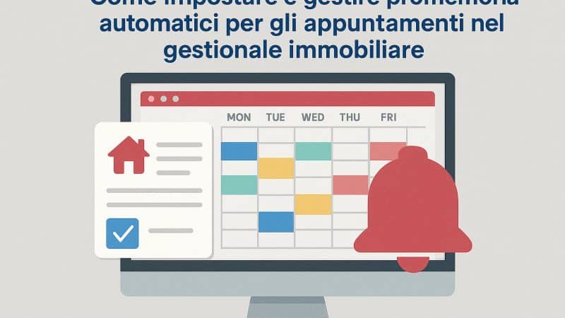 Come impostare e gestire promemoria automatici per gli appuntamenti nel gestionale immobiliare