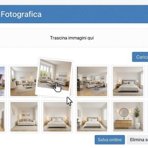 Come si carica e ordina una galleria fotografica di un immobile