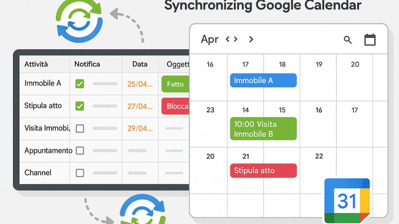 Come sincronizzare Google Calendar con il gestionale immobiliare