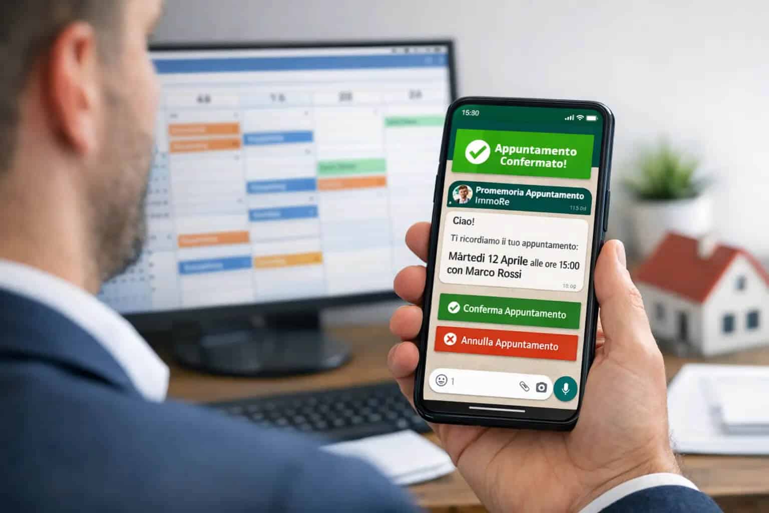 Promemoria appuntamenti WhatsApp e gestione appuntamenti: la nuova integrazione tra GestionaleRe.it e BookyAgenda