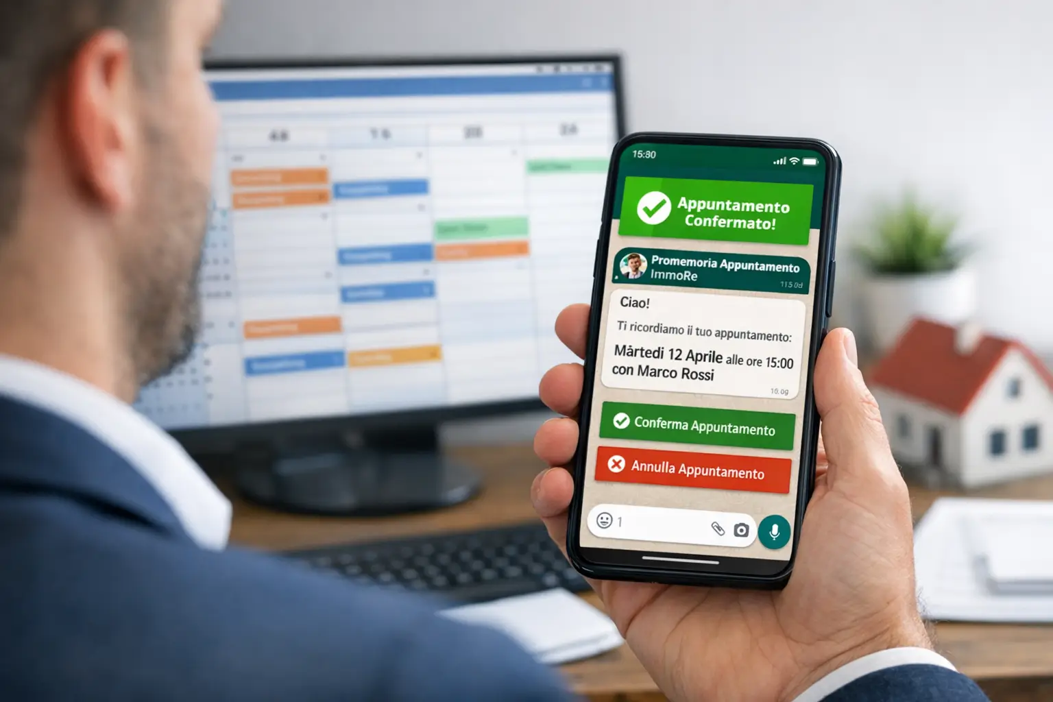 Promemoria appuntamenti WhatsApp e gestione appuntamenti: la nuova integrazione tra GestionaleRe.it e BookyAgenda
