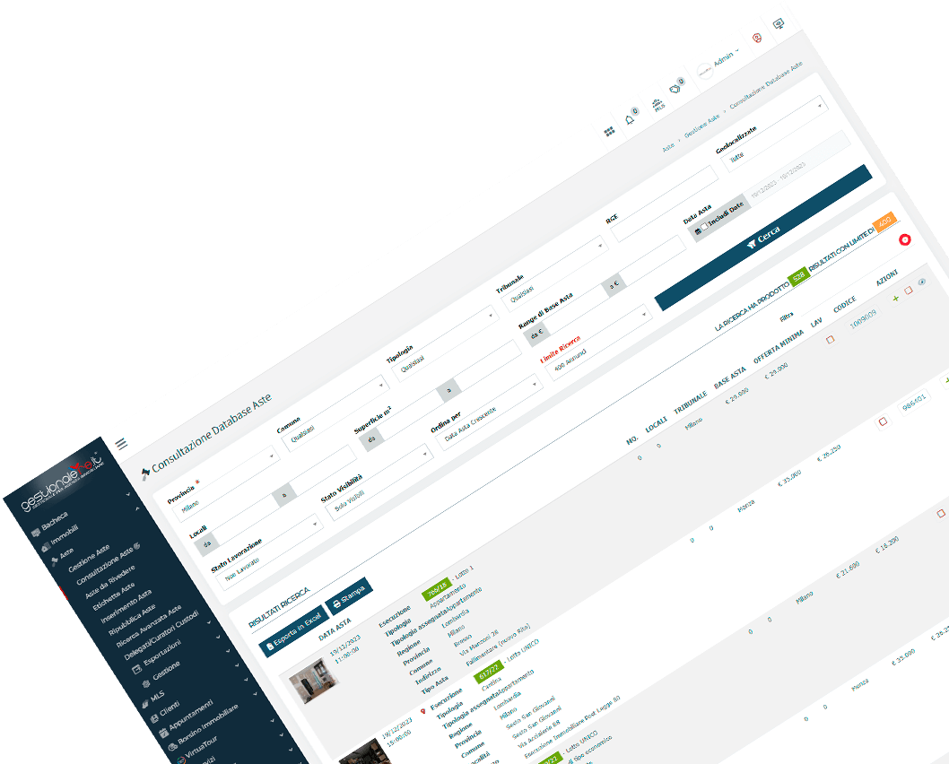 Gestionale e Consultazione Aste Immobiliari