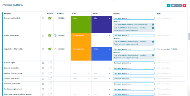CRM Clienti Gestionale Immobiliare