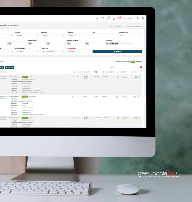 Consultazione aste immobiliari