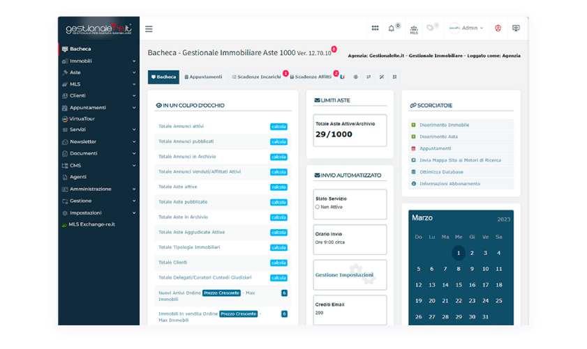 Gestionale per agenzia immobiliare