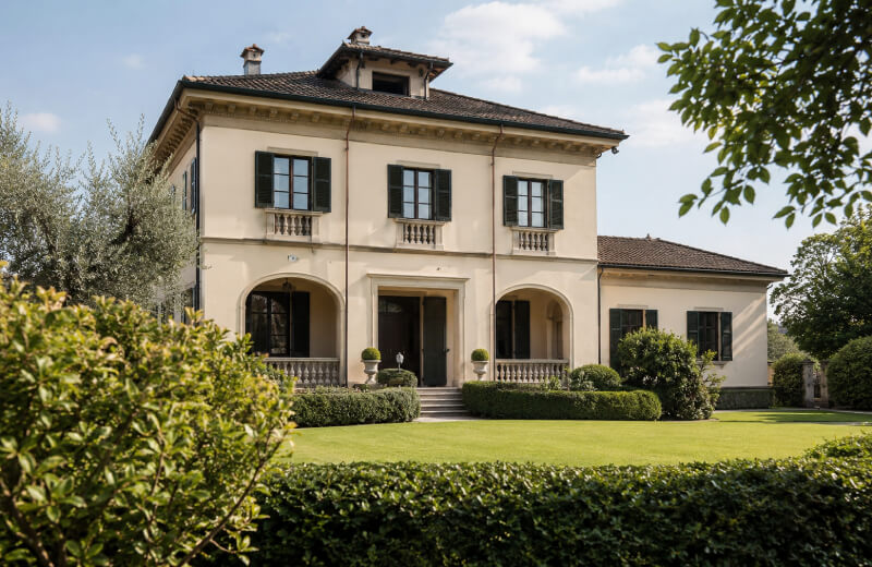 Villa pubblicata nella pagina dedicata della sede immobiliare