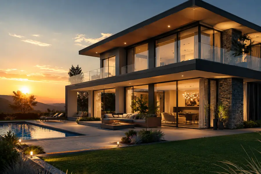 Immobile moderno per promuovere il modulo Open House immobiliare