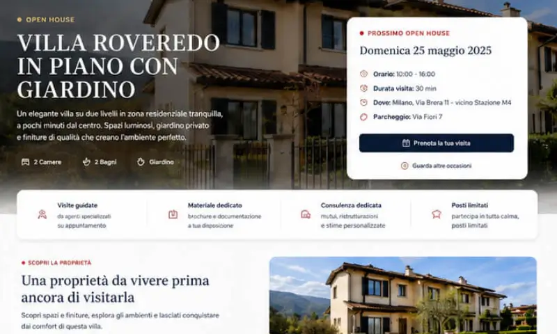 Anteprima pagina Open House immobiliare