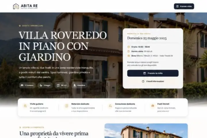 Template Open House Premium per immobili di pregio