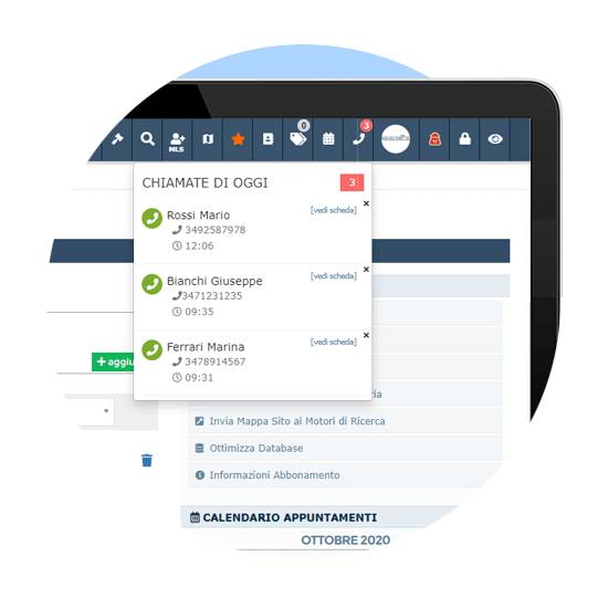 Notifiche Chiamate sul Gestionale Immobiliare